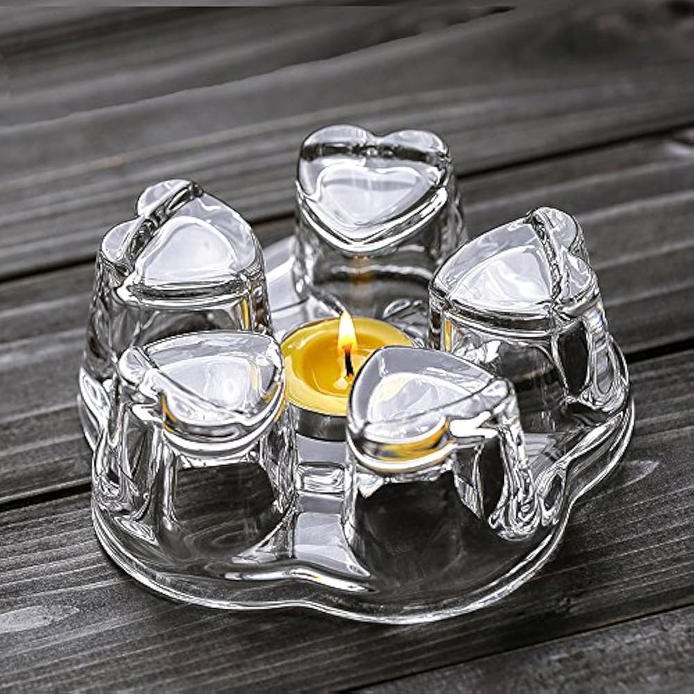 CrystalClear Glass Teapot Warmer Stable Holder For Tealight Stand (400
