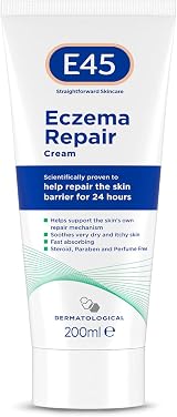E45 Eczema Repair Cream 200 ml Emollient Hydrates Very Dry Skin