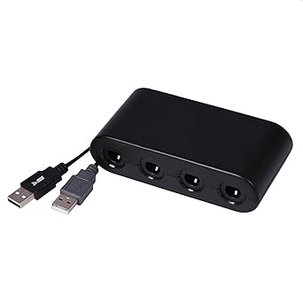 Hde Controller Adapter Fur Gamecube Controller Adapter Fur Wii U Pc Und Nintendo Switch Usb Controller Attachment Hub Mit 4 Ports Amazon De Games
