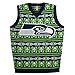 FOCO NFL Seattle Seahawks Aztec Print Ugly Sweater Vest Extra Large