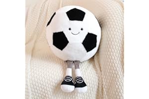 XIZHI 13.7" Cute Football Plush Toys Soft Stuffed Sport Throw Pillow Plush Ball Gift for Kids Birthday and Christmas Decoration (Football)