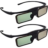 Sintron ST08-BT 2X 3D Active Shutter Glasses Rechargeable for RF 3D TV, 3D Glasses for Sony, Panasonic, Epson 3D Projector, Samsung 3D TV, Compatible with TDG-BT500A TY-ER3D5MA TY-ER3D4MA TDG-BT400A