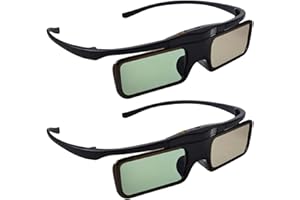 Sintron ST08-BT 2X 3D Active Shutter Glasses Rechargeable for RF 3D TV, 3D Glasses for Sony, Panasonic, Epson 3D Projector, Samsung 3D TV, Compatible with TDG-BT500A TY-ER3D5MA TY-ER3D4MA TDG-BT400A