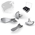 KD.FLY Metal Back Paddles for PS5 Edge Controller, 4PCS Back Buttons Replacement Parts Accessories for PS5 Dual Sense Edge Game Wireless Controller, Silver