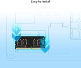 Lexar 16GB DDR4 SODIMM 3200 MHz PC Laptop Memory LD4AS016G-B3200GSST view 4