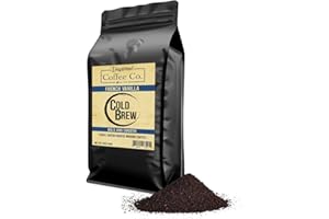 French Vanilla - Flavored Cold Brew Coffee Grounds for Coarse Grind for French Presses - Inspired Coffee Co. Local Coarse Ground Coffee for Cold Brew - Resealable Bag 12 oz