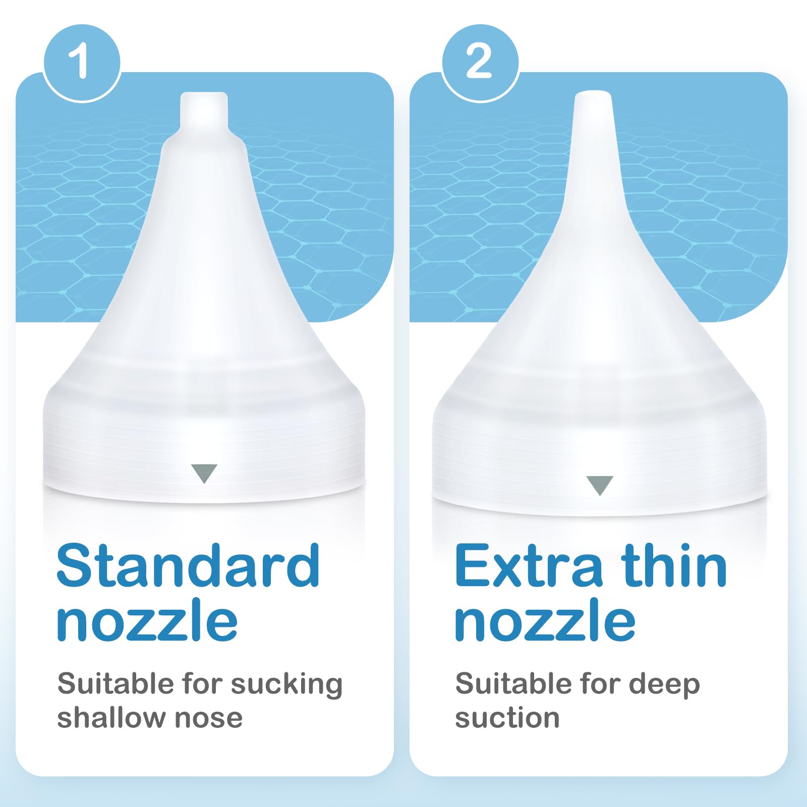 Easy@Home Nasal Aspirator for Baby: USB Rechargeable Electric Nose Suction, Gentle Effective Nose Sucker with 3 Levels of Adjustable Suction LED Night Light ENA102
