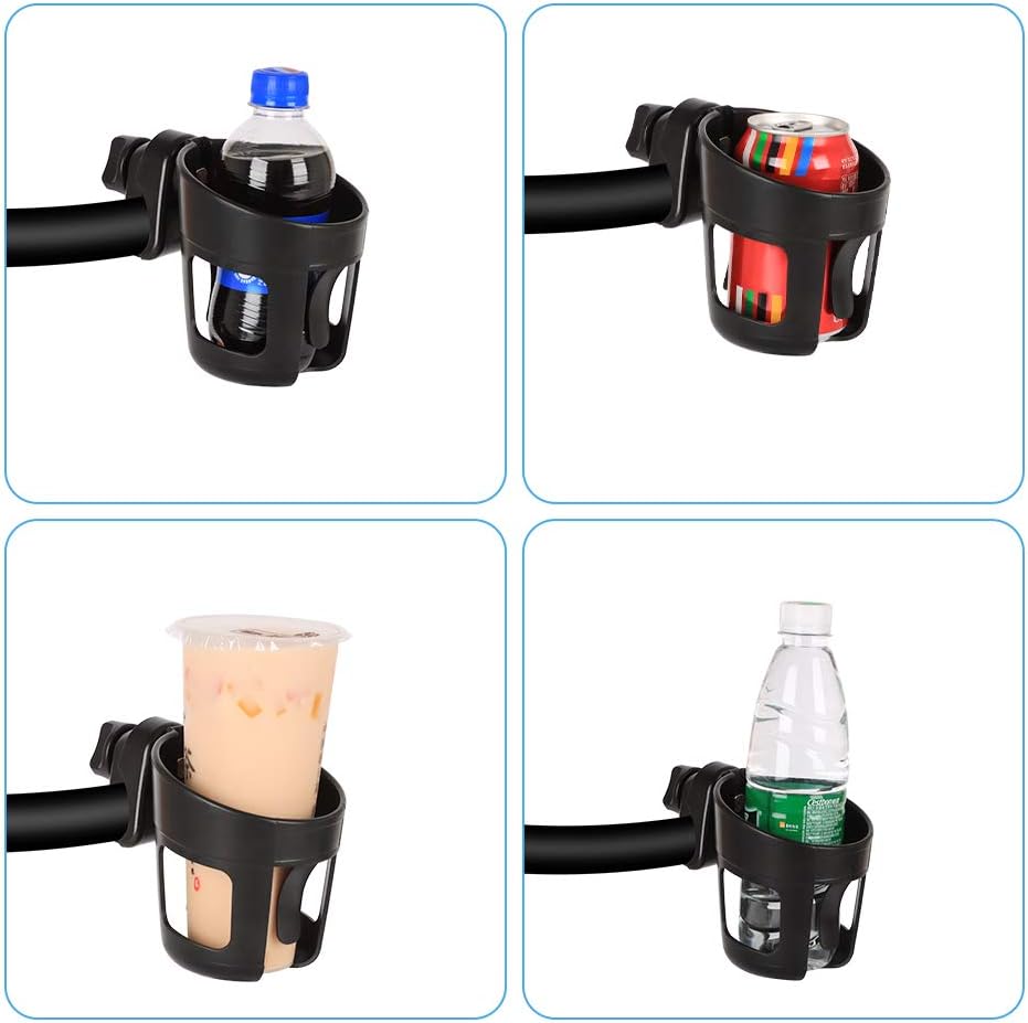 Emoly Upgraded Baby Cup Holder, Universal Stroller Cup Holder Bottle Holder Large Caliber Designed 360 Degrees Rotation Fit for Baby Stroller, Bicycle, Wheelchair, Walker, Trolleys: Electronics