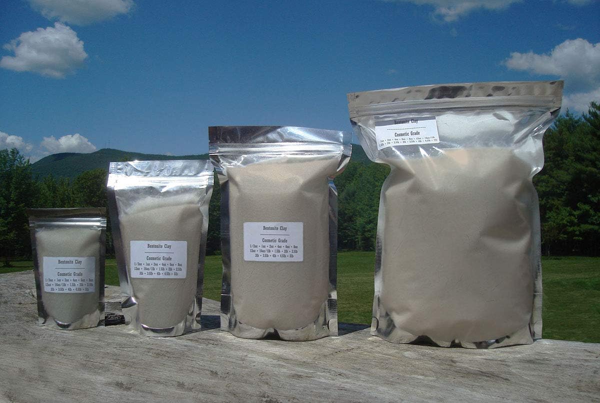 Bentonite Indian Healing Clay - 100% Natural, Facial Mask Mud Skin Pore Cleansing Powder 1 2 3 4 5 6 8 12 16 oz lb (6 oz.)