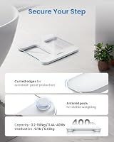 RENPHO Bathroom Scale LED Display 400 lb 180 kg 0.1 lb Precision view 5