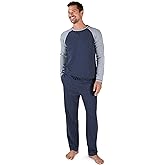 Eddie Bauer Mens Pajamas Set - 2-Piece Ultra Soft Long Sleeve Shirt & Pants Sleepwear | Mens Loungewear Sets
