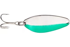 Acme Little Cleo Fishing Terminal Tackle, 2/5-Ounce, Nickel Neon Green