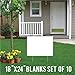 VictoryStore Yard Sign Outdoor Lawn Decorations: Corrugated PlasticWhite Sign Blanks, 18 inch x 24 inch, Set of 10