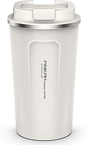 MEIGIX Insulated Stainless Steel Travel Tumbler Spill Proof Coffee Mug, for Home, Office, Outdoor, School, Gift, Ice Drinks and Hot Beverage, 17 oz, Water Thermos Coffee Cup