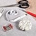 Zealor Sewing Set 600 Pieces Sewing Pins 38mm Multicolor Glass Ball Head Pins with Sewing Seam Ripper Pin Cushion and Soft Tape Measure for Dressmaking Jewelry Components Flower Decoration