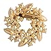 Valdler Women 's Brooch Pin With Fashion Jewelry Fancy Vintage Rhinestone Bling Crystal Bauhinia Flower