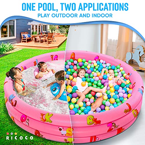 Inflatable Kiddie Pool for Kids Kids Pools for Backyard Swimming Pool for Kids and Toddlers