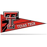 Rico Industries NCAA Texas Tech Red Raiders Soft Felt Pennant - EZ to Hang - Home Décor (Game Room, Man Cave, Bed Room)