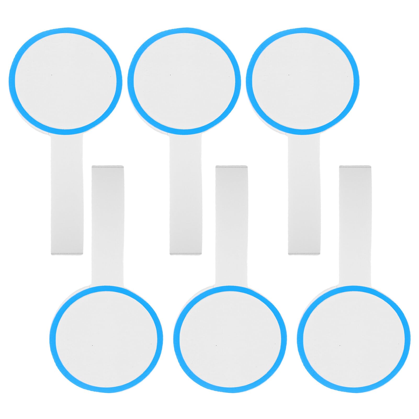 Ciieeo Handheld Whiteboard Scoreboard 7.68X3.94In Single Sided Dry Erase Paddles 6 Pack Lightweight Scoring Boards for Sports Events School Voting