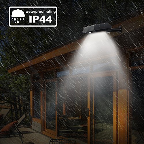 [1 Pack] T-SUN Solar Gutter Lights, 30 LED PIR Motion Sensor Solar Lights, Waterproof Powered Security Lamp for Outdoor Garden, Fence, Garage(6000K-Black) - Thumbnail 7