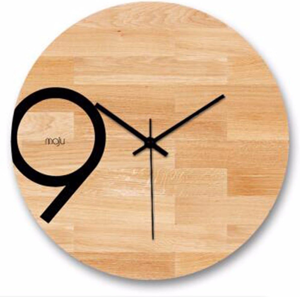 QPSSP Clock Quartz Clock Creative Nordic Modern Minimalist Living Room 9 Word Clock 12 Inch 30Cm*30Cm Mute,B