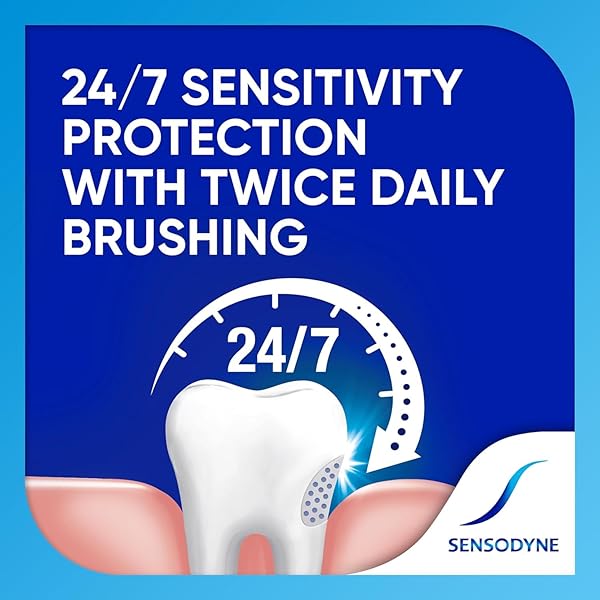 SENSODYNE EXTRA WHITENING SENSITIVE TEETH AND CAVITY PREVENTION WHITENING TOOTHPASTE, AMAZON EXCLUSIVE, COOL MINT -4 OUNCES (PACK OF 3)