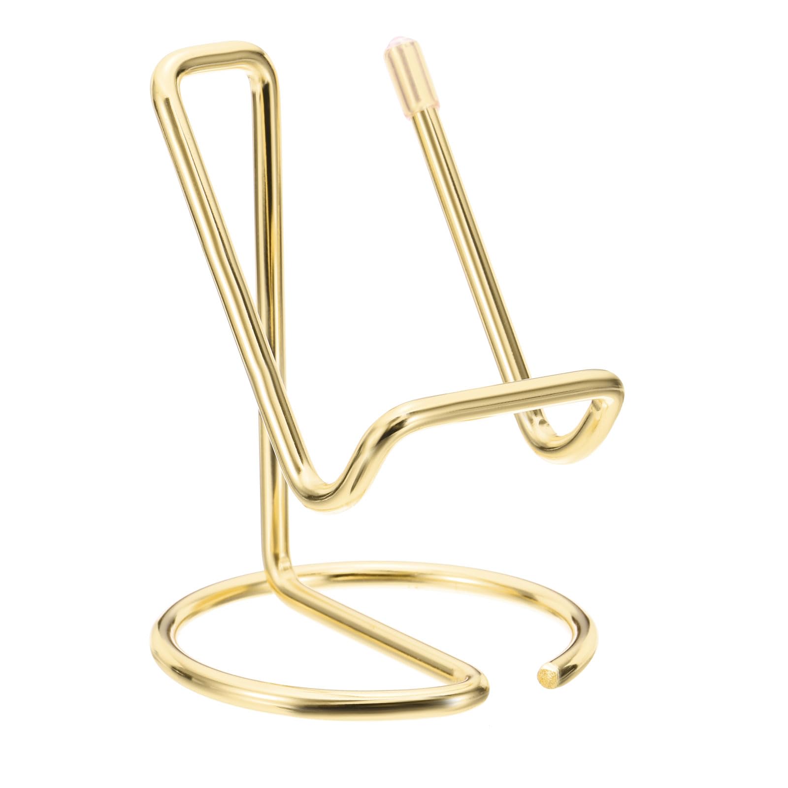 PATIKIL Desk Business Card Holder, Metal Card Storage Folder Desktop Business Card Storage Box for Office Desk Storage Business Meeting, Gold