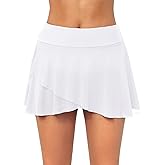 Aqua Eve Swim Skirt Swimsuit Bottom - High Waisted Bathing Suit Bottom Layer Ruffle Tummy Control Swim Skirt 2025