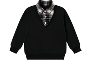 ALISISTER Toddler Boys Sweatshirt Crewneck Thin Long Sleeve Shirts 2-6 Years