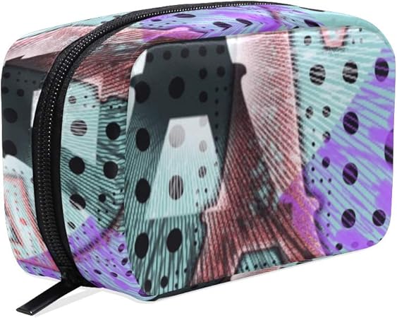 Amazon Patinisa化粧ポーチ 抽象的なエッフェルタワーシルエット愛イラスト 多機能 大容量 収納バッグ インナーバッグ 化粧品収納ポーチ メイクバッグ 旅行用 持ち運び便利 軽い Patinisa 化粧ポーチ 通販