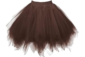 Dressever Vintage 1950s Short Tulle Petticoat Ballet Bubble Tutu