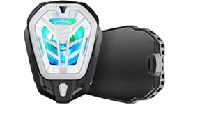 TYQRTNF Phone Cooling Fan,Black,Mobile Cooling Device Supports 2.6-3.27 inch Smartphones, Mobile Phone Cooling, enhances Gaming Experience - Fast Cooling,Turbo Blades,Color Ambient Lights