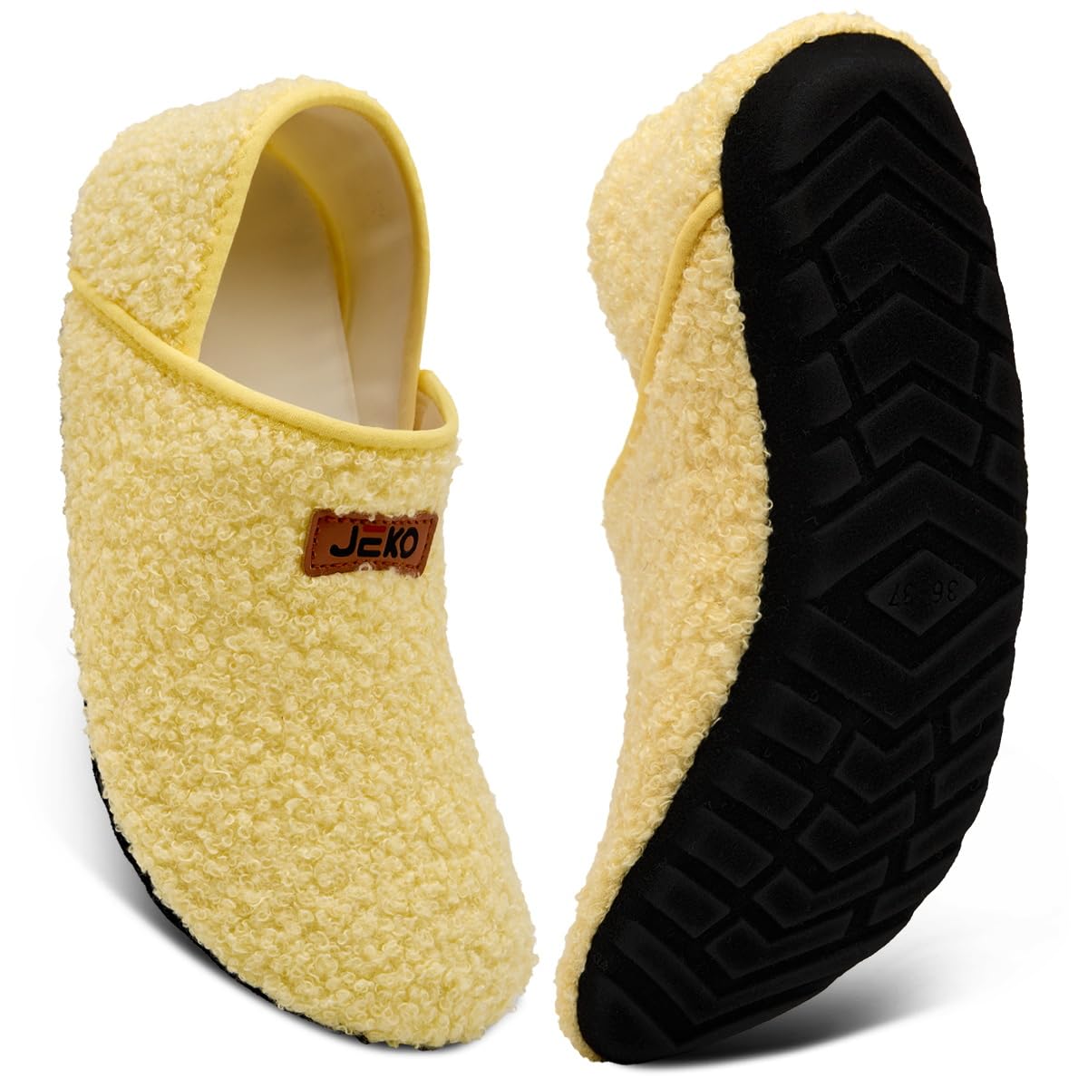 Photo 1 of *USED*
UUBARIS House Slippers for Men Women Furry Slip On Sock Shoes For Traval Indoor Yoga With Thickened Sole Yellow