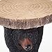 Bits and Pieces - Decorative Bear Accent Table - Realistic Bear Table - Indoor or Outdoor Resin Sculpture Patio Side Table - 20.5” x 13” x 14”