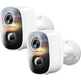 Gyozol 2K Security Cameras Wireless Outdoor,WiFi Cameras for Home Security | Color Night vision,Motion detection,Two-way talk,SD/Cloud Storage,Battery Powered, IP65 Weatherproof, 2.4G WiFi, 2pack