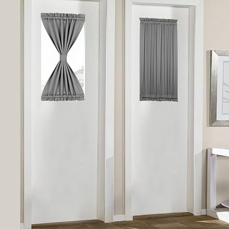 Buy Panovous French Door Curtains Set Of 2 Small Front Door Window