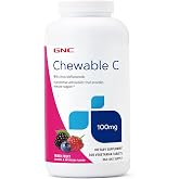 GNC Vitamin C 100mg, Provides Immune Support, Mixed Fruit, 360 Servings | Protective Antioxidant With Citrus Bioflavonoids Supports Immune Health, Bones, Teeth, Blood Vessels, and Collagen
