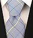Scott Allan Collection Houndstooth Plaid Ties for Men - Woven Necktie - Black w/Yellow