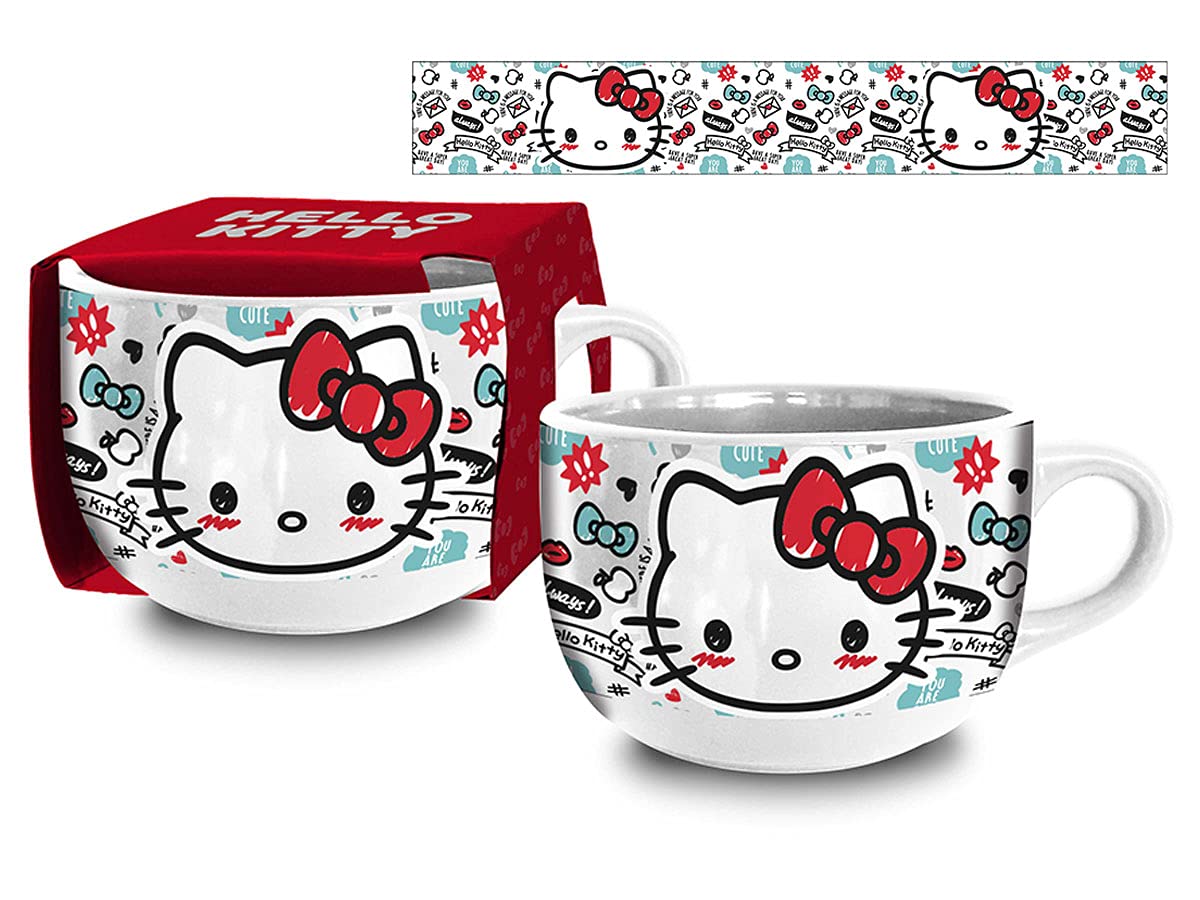 Hello Kitty Jumbo Breakfast Bowl 600ml in Gift Box