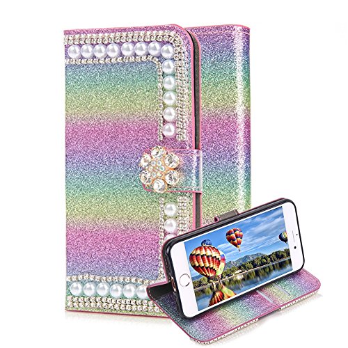 For Iphone Plus Plus Leather Case Aearl Rainbow Desertcart