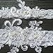 Xugq66 Rhinestones Lace Wedding Bridal Garter Belt 2pc (03-white)