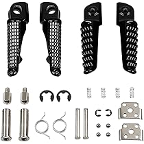 VPZMT Front Rear Foot Pegs Footrest Pedal for kawasaki ZX6R '03