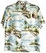 RJC Men's Paradise Island Surf Aloha Shirt, Blue, XL