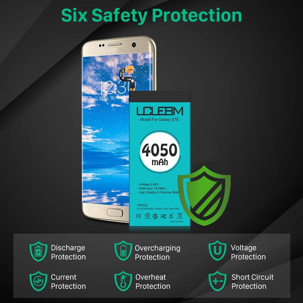Galaxy S7 Edge Battery [4050mAh] S7 Edge Battery LCLEBM New 0 Cycle Battery Replacement for Samsung Galaxy S7 Edge G935V G935P G935A G935T S7 Edge Battery Replacement with New Replacement Kits: Home Audio & Theater