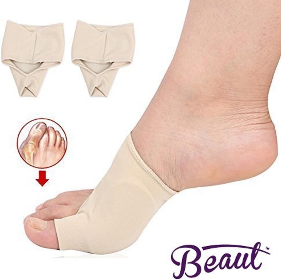 Bunion Corrector - Bunion Toe Straightener and Bunion Relief Detox Sleeve Bunion Pad with EuroNatural Gel - Orthopedic Bunion Corrector and Metatarsal Pad for Hammertoe and Hallux Valgus (Small): Health & Personal Care