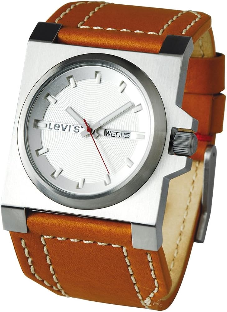 Levi's Gents Brown Leather Strap with Silver Dial Watch Levi'sÂ