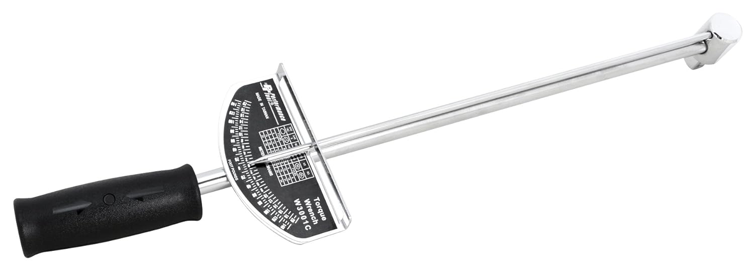 Performance Tool W3001C, 1/2 in Drive Beam Style Torque Wrench 0-150 ft/lb  - Inch Pound Torque Wrench - Amazon.com
