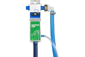 POPSTECHNOLOGIES Kitchen Sink Single Proportioner, Detergent Sanitizer Dispenser with E-Gap, Chemical Mixing System, Precision Chemical Dilution, 8162E