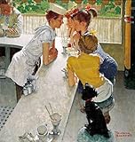 Norman Rockwell Soda Jerk 1953 Art Print - 8 in x 9 in - Unmatted, Unframed