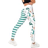 Women's Easter Printed Leggings High Waist Tights Trendy Workout Yoga Pants S-XL